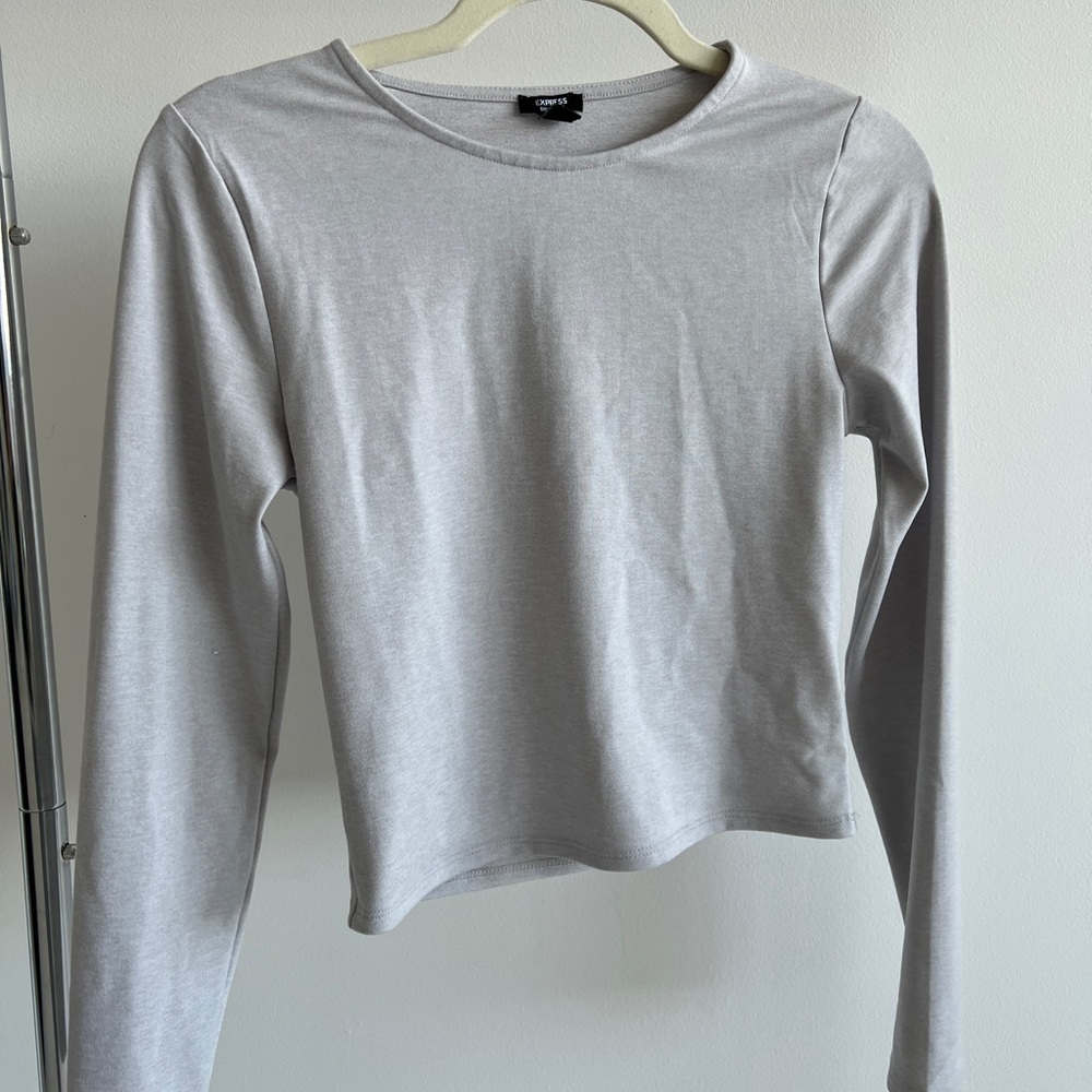 Express long sleeve crop